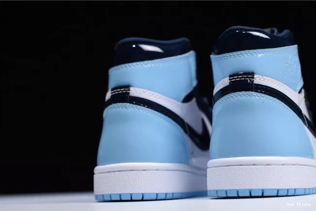 UNC   Leather Patent Air Chill 5415 Jordan Trendsetting CD0461- 1 Blue 336 0630
